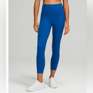 Lululemon, Fast and Free Leggings, Symphony Blue, Size 2